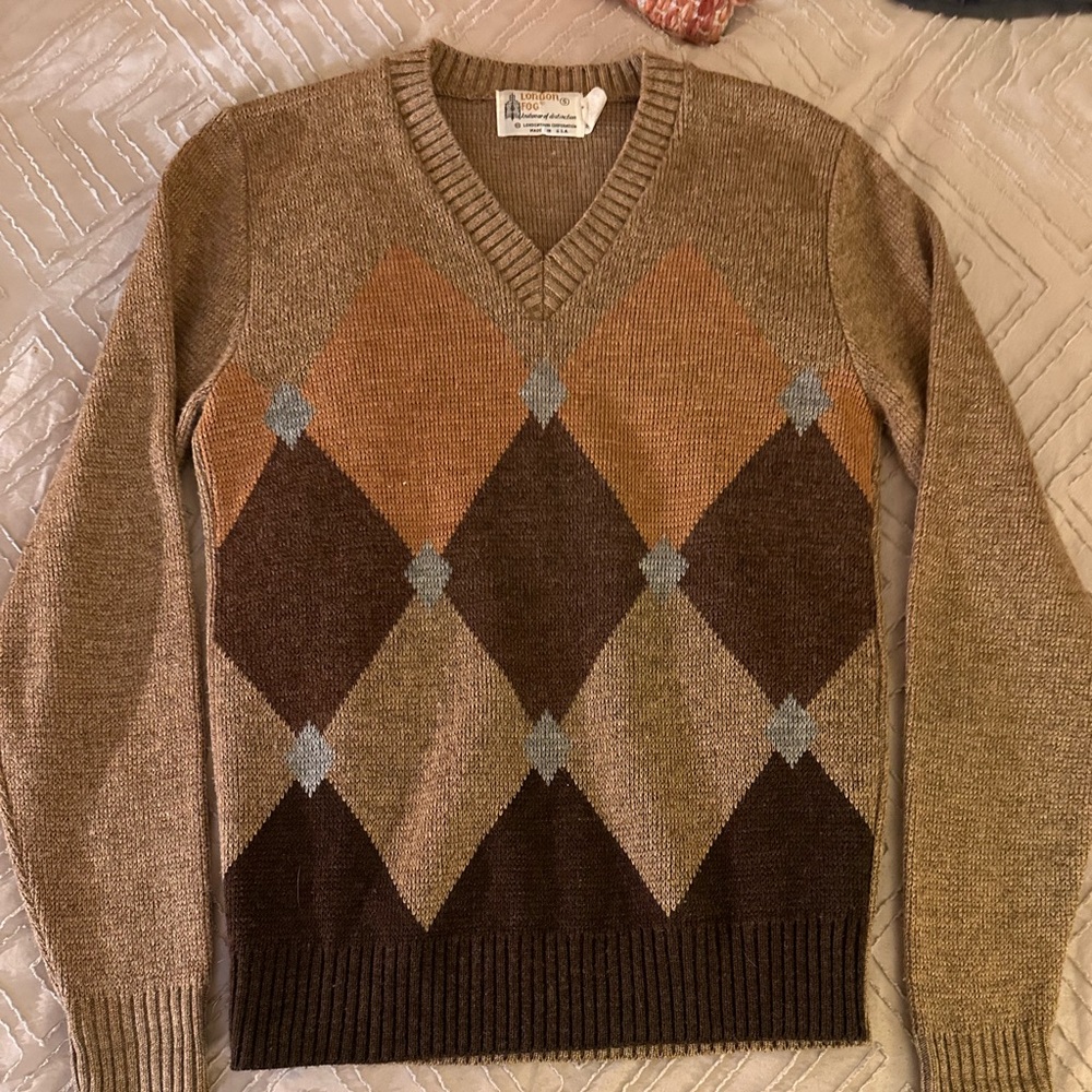 London Fog Tan Sweater Small